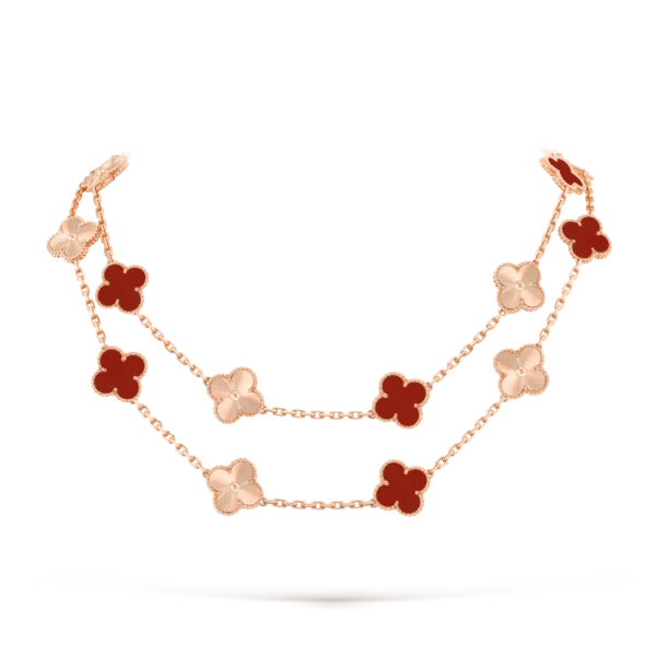 Vintage Alhambra long necklace. 20 motifs