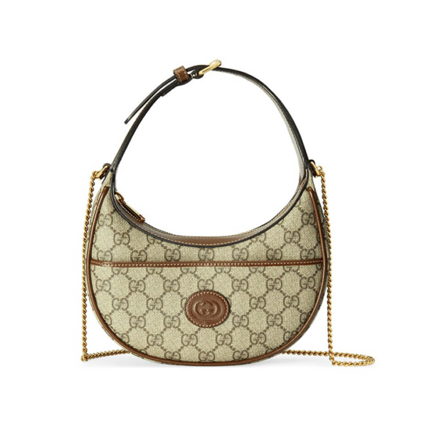 Gucci Half-moon-shaped Mini Bag With Interlocking G 726843