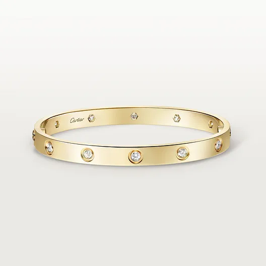 LOVE bracelet. classic model. 10 diamonds