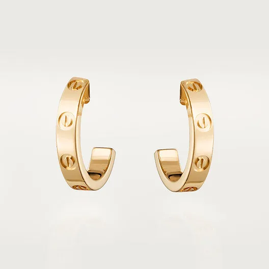 LOVE hoop earrings. small model